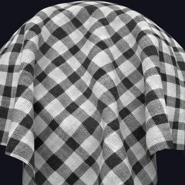 Checkered Fabric - PBR texture - from Share Textures