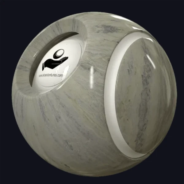 Selen White Marble - Floor - PBR texture - from Share Textures