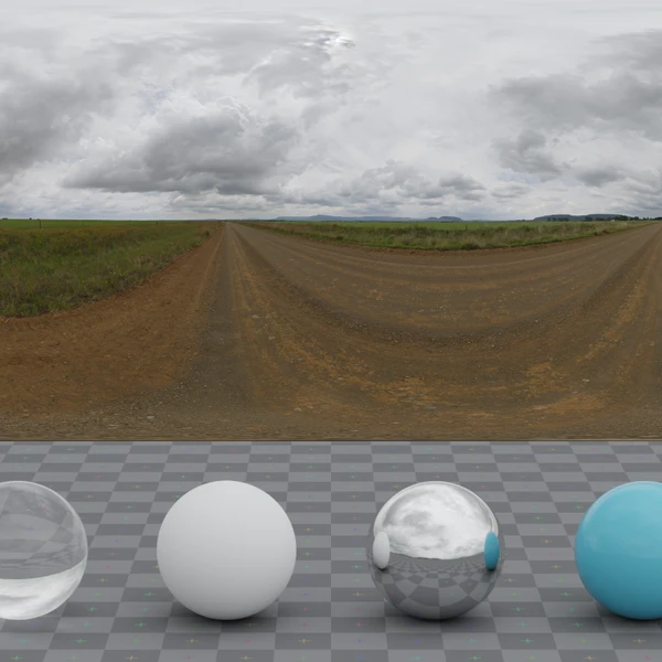 Farm Road - HDRI map - from Poly Haven