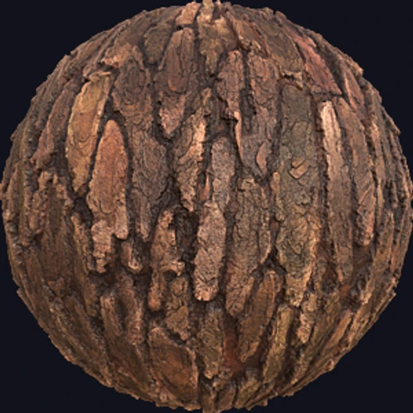 Waxy Tree Trunk Bark Texture (Wood 0064) - PBR texture - from Texture Can