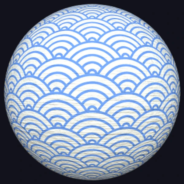Paper Texture with Japanese Wave Pattern (Paper 0001)