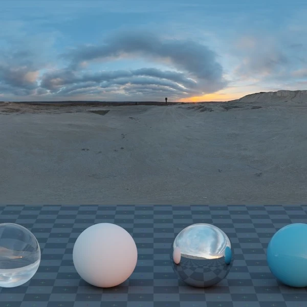 Sunset In The Chalk Quarry - HDRI map - from Poly Haven