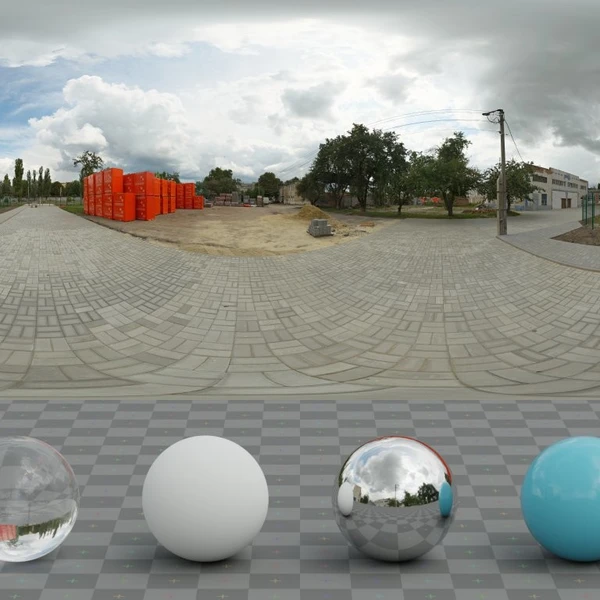 Factory Yard - HDRI map - from Poly Haven