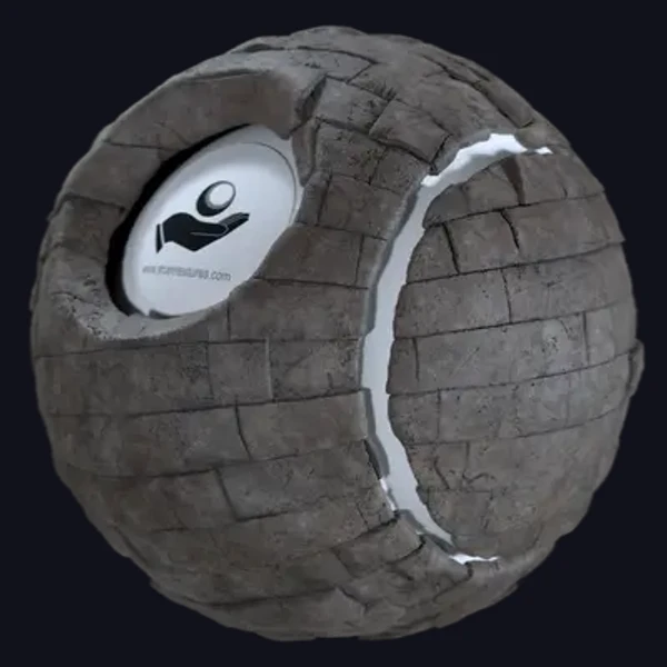 Stone Wall 20 - PBR texture - from Share Textures