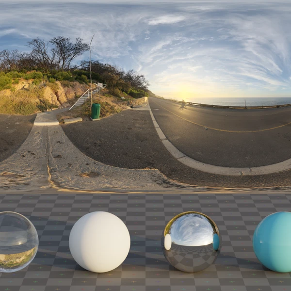 Victoria Sunset - HDRI map - from Poly Haven