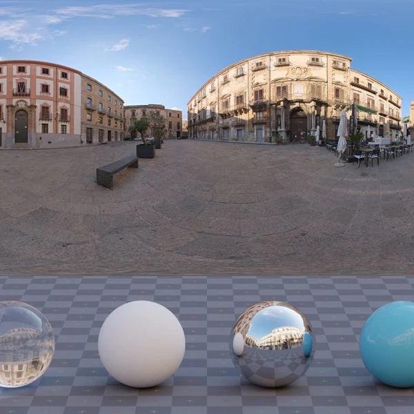 Piazza Bologni - HDRI map - from Poly Haven