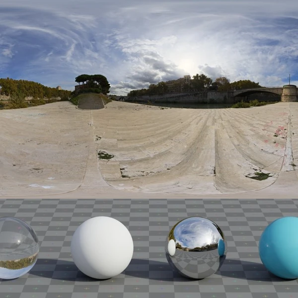 Tiber Island - HDRI map - from Poly Haven