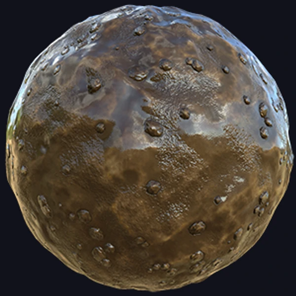 Swampy and Muddy Ground Texture with Rocks and Pebbles (Ground 0002)