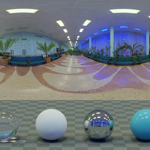 Cinema Lobby - HDRI map - from Poly Haven