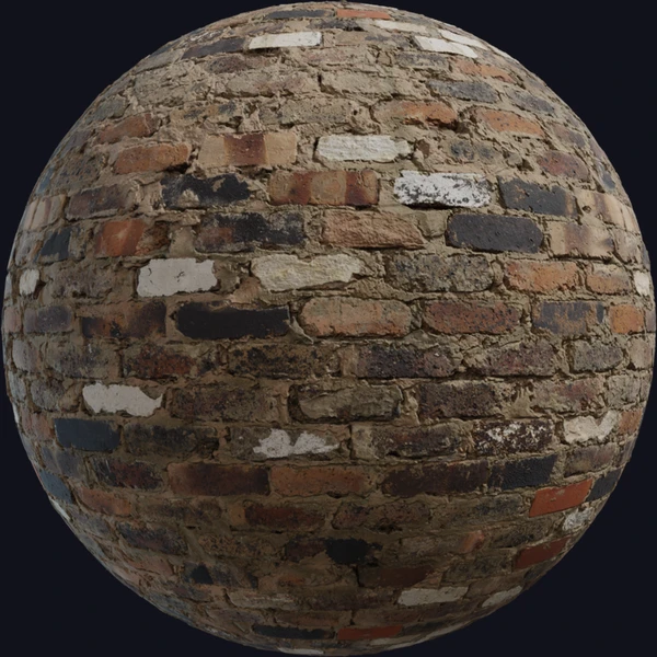 Mixed Brick Wall - PBR texture - from Poly Haven