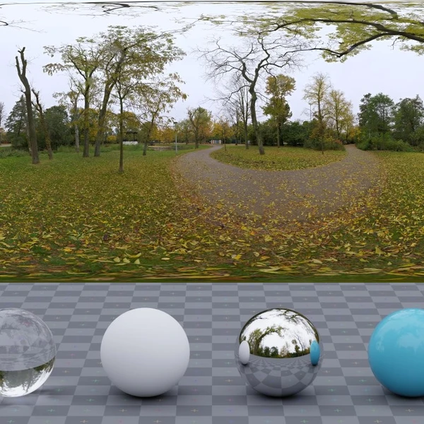 Cloudy Vondelpark - HDRI map - from Poly Haven