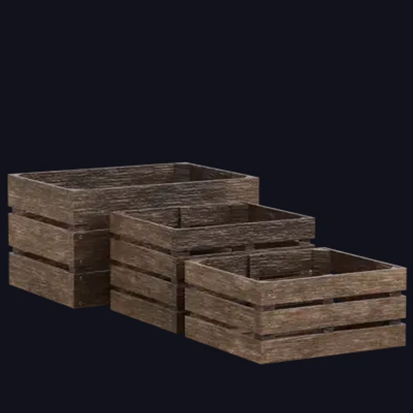 Wooden Crates 1 - 3D Models - 3D model - from Share Textures