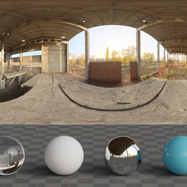 Reinforced Concrete 01 - HDRI map - from Poly Haven