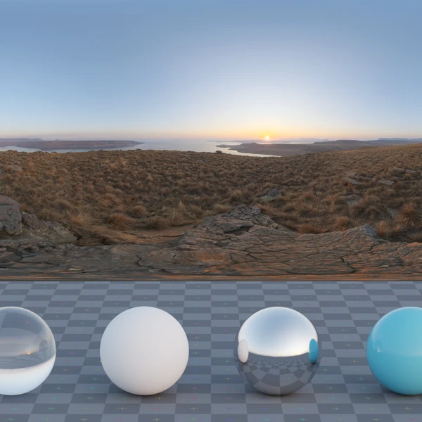 Qwantani Sunrise - HDRI map - from Poly Haven