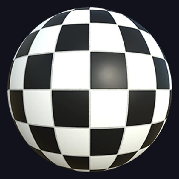 Square Black and White Ceramic Checker Tiles (Tiles 0059)