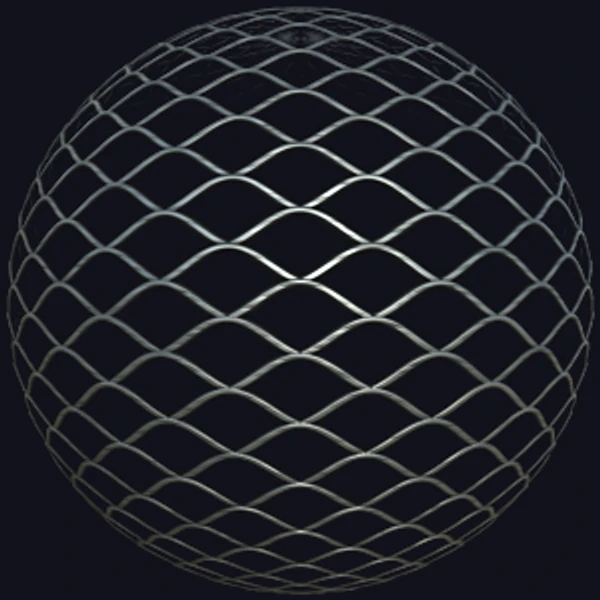 Wave-Shaped Grille Metal Mesh (Metal 0054)