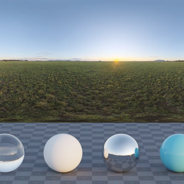 Bloem Field Sunrise - HDRI map - from Poly Haven