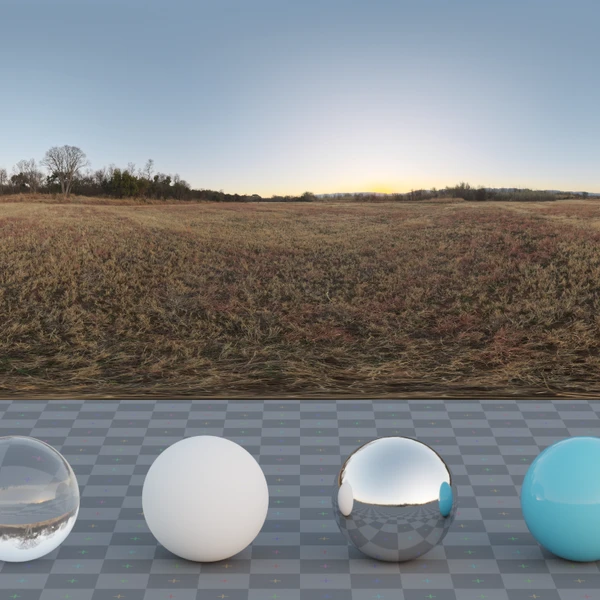 Magalies Field Sunset - HDRI map - from Poly Haven