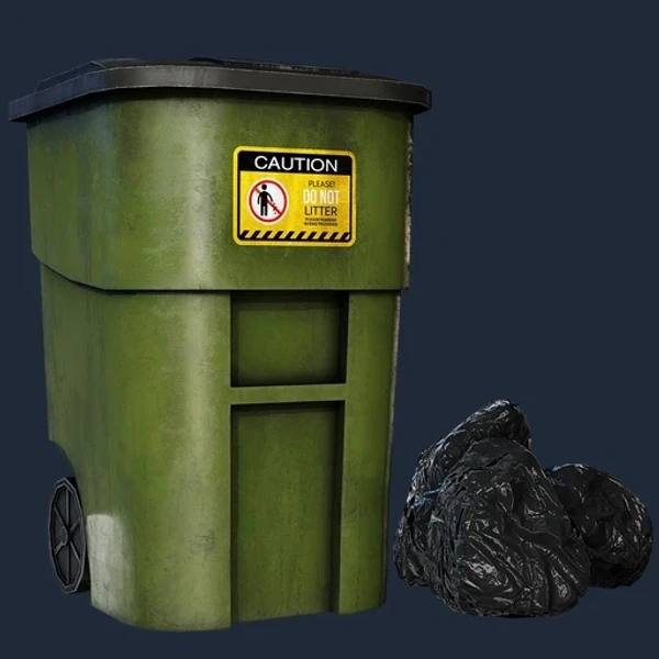 Garbage Bin - 3D Models - 3D model - from Poly Scan