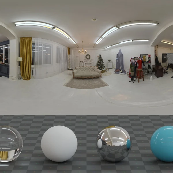 Christmas Photo Studio 04 - HDRI map - from Poly Haven
