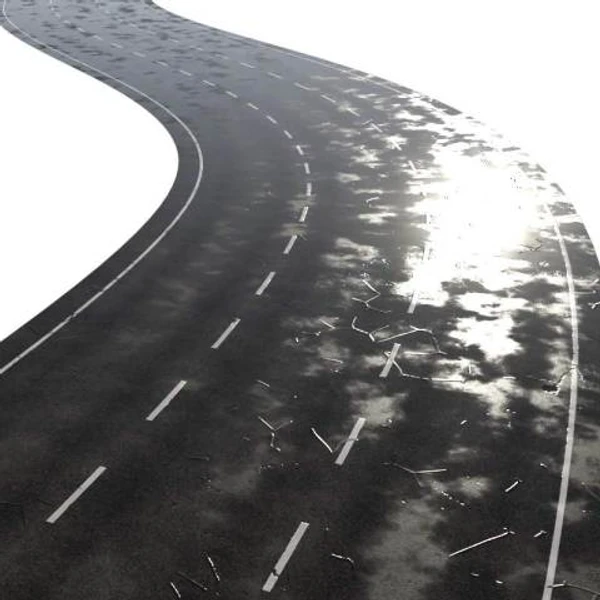 Three Lane Road Wet 01
