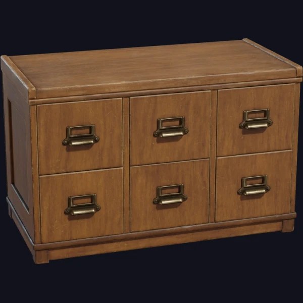Vintage Wooden Drawer 01 - 3D Models - 3D model - from Poly Haven