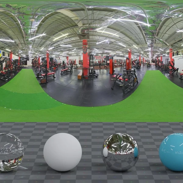 Gym 01 - HDRI map - from Poly Haven