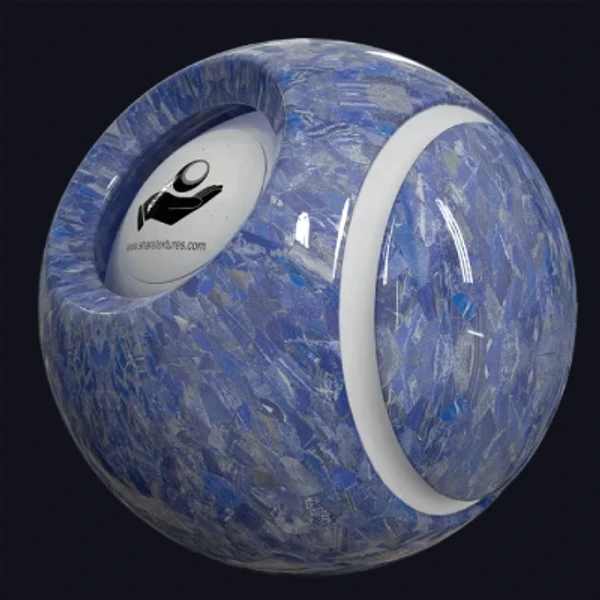 Lapis Lazuli Blue Marble - Floor - PBR texture - from Share Textures