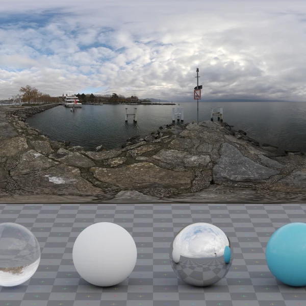 Ouchy Pier - HDRI map - from Poly Haven