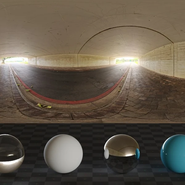 Short Tunnel - HDRI map - from Poly Haven
