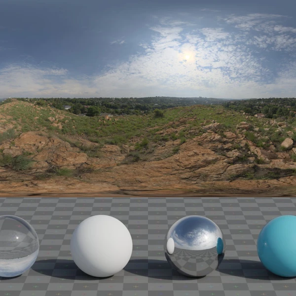 Kloofendal 38d Partly Cloudy - HDRI map - from Poly Haven
