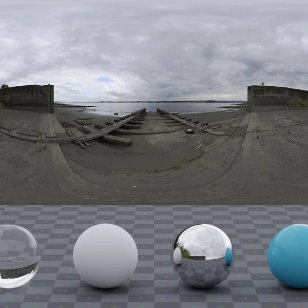 Abandoned Slipway - HDRI map - from Poly Haven