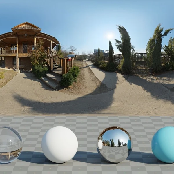 Wooden Motel - HDRI map - from Poly Haven