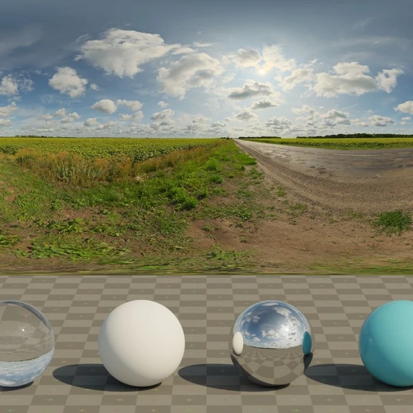 Sunflowers - HDRI map - from Poly Haven