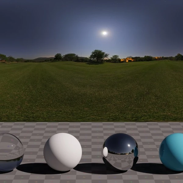Moonlit Golf - HDRI map - from Poly Haven