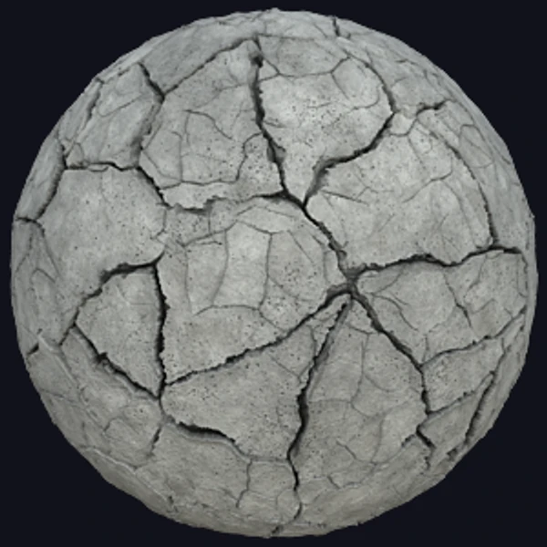 Damaged Concrete with Deep Cracks (Ground 0046)