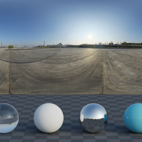 Shanghai Riverside - HDRI map - from Poly Haven