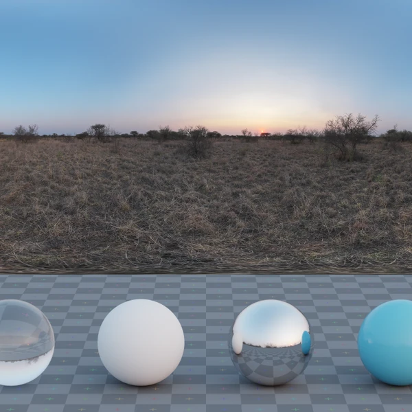 Safari Sunset - HDRI map - from Poly Haven
