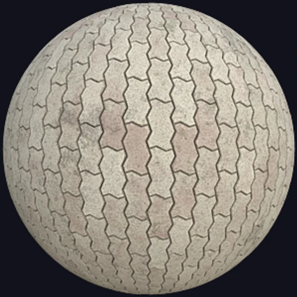 Zig Zag Unipaver Block Bricks (Tiles 0074)