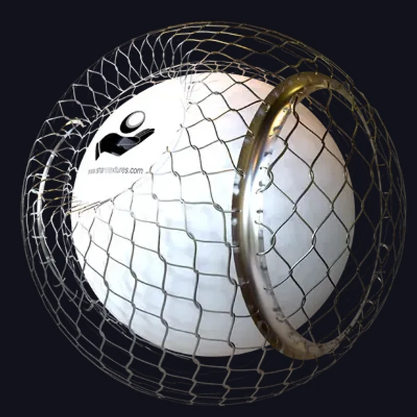 Chicken Wire 1 - Metal - PBR texture - from Share Textures