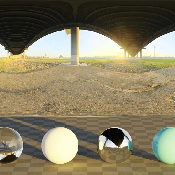 Under Bridge - HDRI map - from Poly Haven