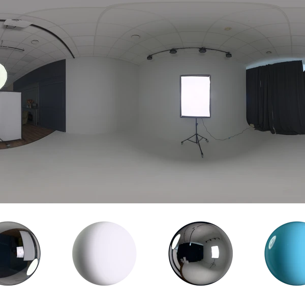 White Home Studio - HDRI map - from Poly Haven
