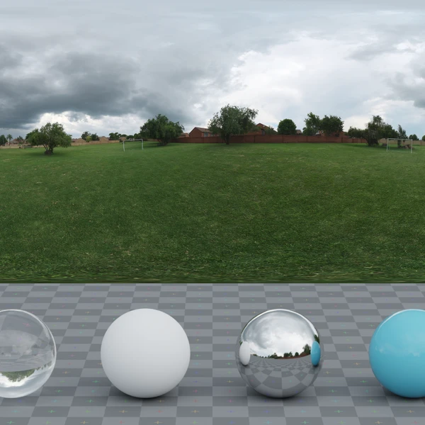 Suburban Soccer Park - HDRI map - from Poly Haven