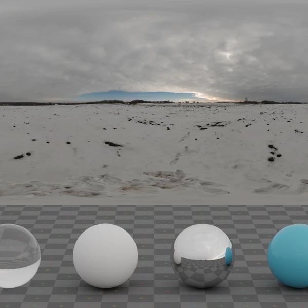 Snow Field 2 - HDRI map - from Poly Haven
