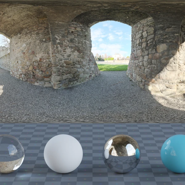 Monkstown Castle - HDRI map - from Poly Haven