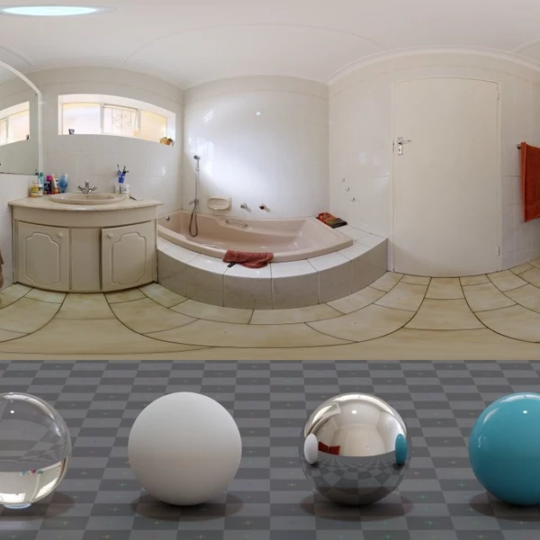 Bathroom - HDRI map - from Poly Haven