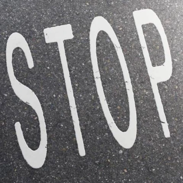 Stop Road Marking 01