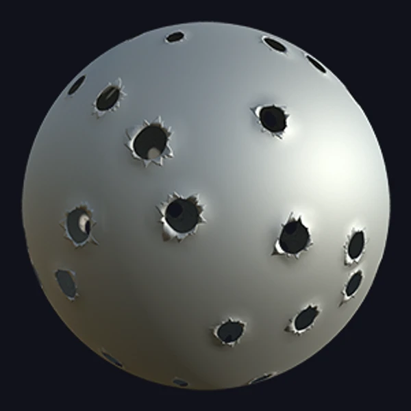 Imperfection and Decal of Bullet Holes (Imperfection 0003)