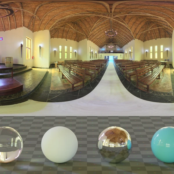 Chapel Day - HDRI map - from Poly Haven