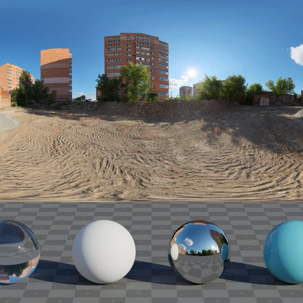 Future Parking - HDRI map - from Poly Haven
